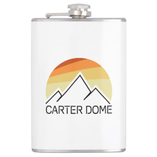 Carter Dome New Hampshire Retro Flachmann