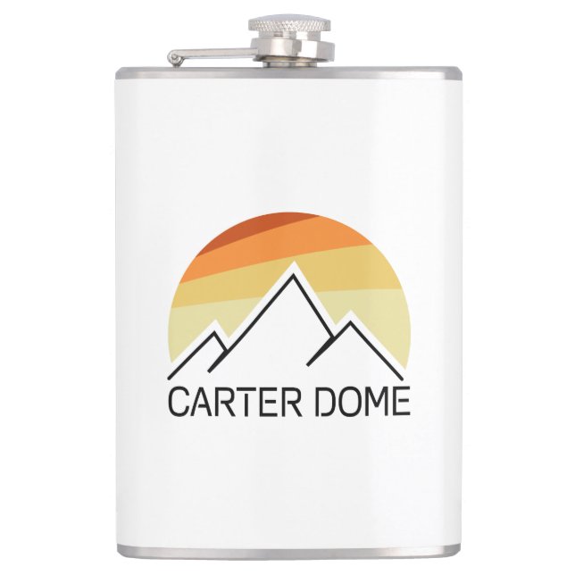 Carter Dome New Hampshire Retro Flachmann (Vorderseite)