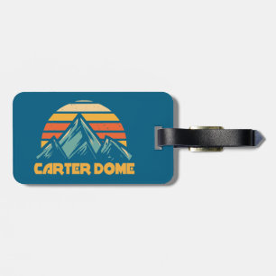 Carter Dome New Hampshire Retro Turquoise Gepäckanhänger