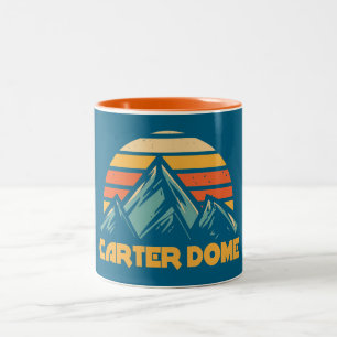 Carter Dome New Hampshire Retro Turquoise Zweifarbige Tasse