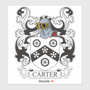 Carter Familienwappen Aufkleber