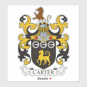 Carter Familienwappen Aufkleber