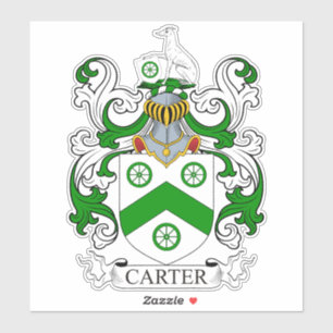 Carter Familienwappen Aufkleber