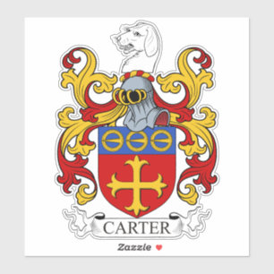 Carter Familienwappen Aufkleber