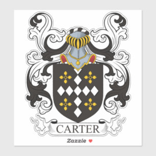 Carter Familienwappen Aufkleber