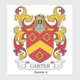 Carter Familienwappen Aufkleber