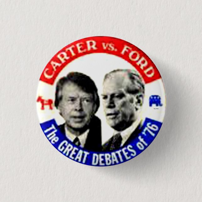 Carter gegen Ford - Knopf Button (Vorderseite)