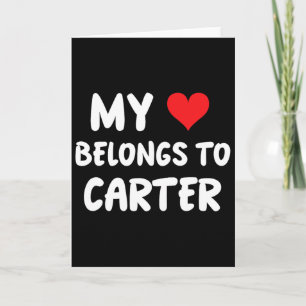 Carter - Mein Herz gehört Carter - Liebe Karte
