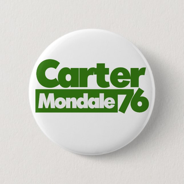 Carter Mondale 1976 Retro-Politik Button (Vorderseite)