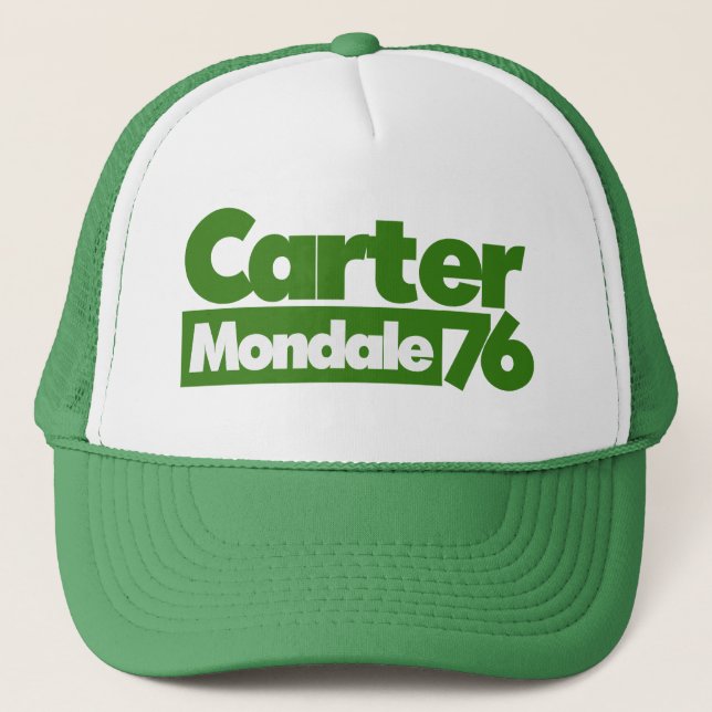 Carter Mondale 1976 Retro-Politik Truckerkappe (Vorderseite)