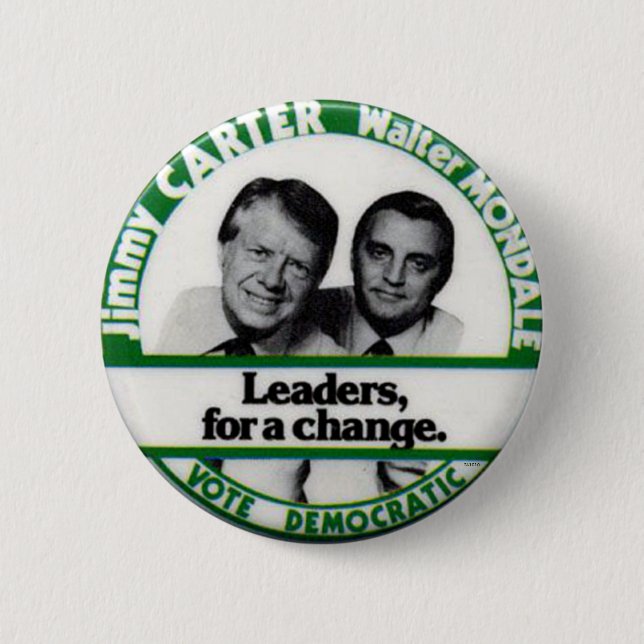 Carter-Mondale jugate - Knopf Button (Vorderseite)