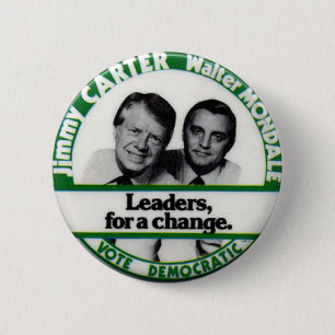Carter-Mondale jugate - Knopf Button