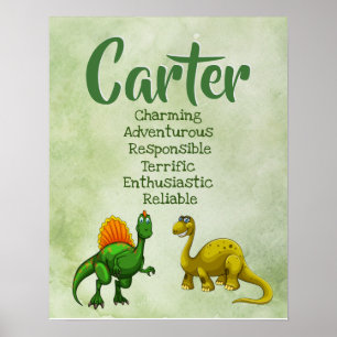 Carter Name Poster