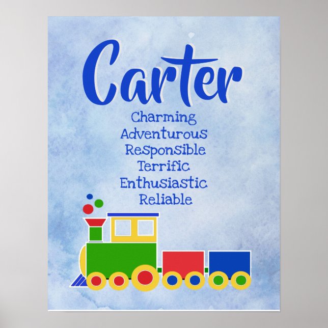 Carter Name Poster (Vorne)