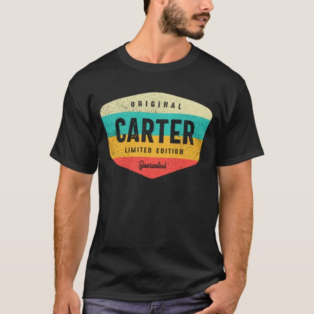 Carter Personalisiert Name - Carter T-Shirt (Vorderseite)