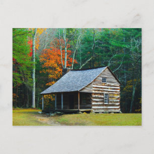 Carter Shields Cabin - Große, rauchige Berge Postkarte