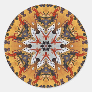 Carter the Great Kaleidoscope Runder Aufkleber