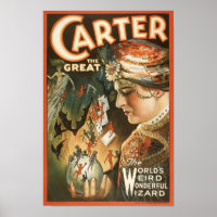 Carter The Great - Vintag Magician Print