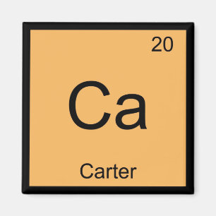 Carternamenschemie-Element-Periodensystem Magnet