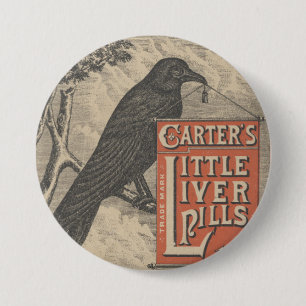 Carters Kleine Leber Pillen Ephemera Button