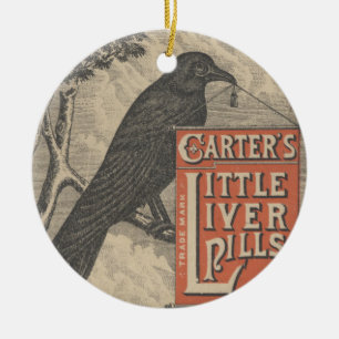 Carters Kleine Leber Pillen Ephemera Keramik Ornament