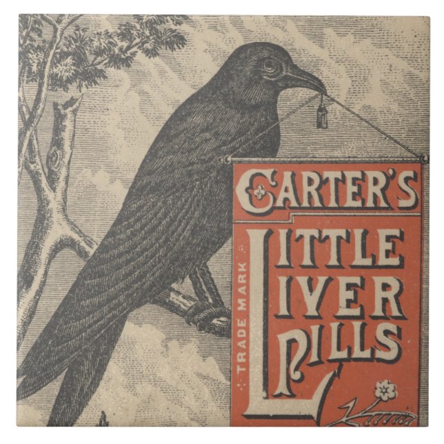 Carters Little Liver Pills Ephemera Fliese (Vorderseite)