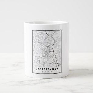 Cartersville Map Jumbo-Tasse