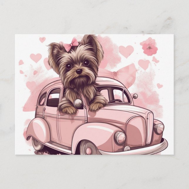 Cartes Postales Dog Yorkshire Postkarte (Vorderseite)