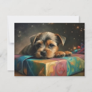 Cartes Postales Puppy Noël Postkarte