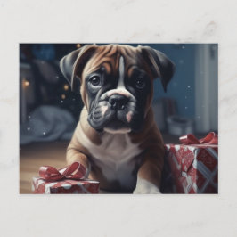 Cartes Postales Puppy Noël Postkarte