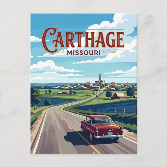 Carthage (Missouri) Postkarte (Vorderseite)