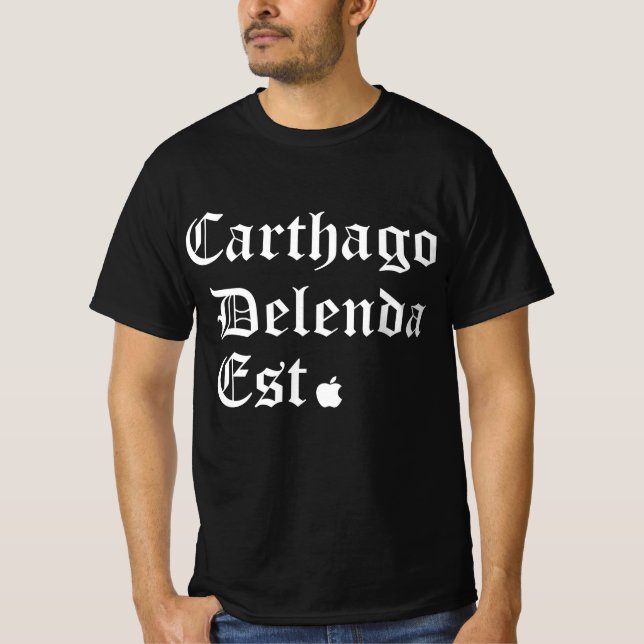 "Carthage Must Fall" - The Zuckerberg Statement T T-Shirt (Vorderseite)