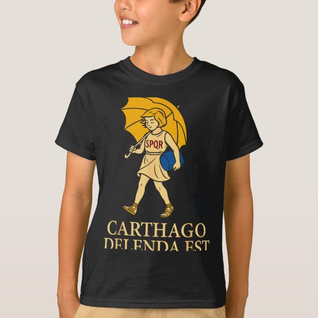 Carthago Delenda Est Funny Roman History Attire (s T-Shirt (Vorderseite)