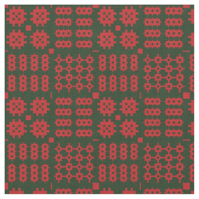 Carthen Coch A Gwyrdd Stoff (Nahaufnahme)