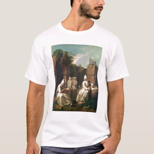 Carthusian Mönche in der Meditation T-Shirt (Vorderseite)