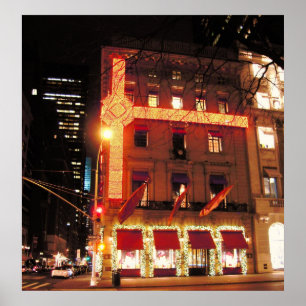 Cartier Store NYC Weihnachten 2010 Canvas Print Poster