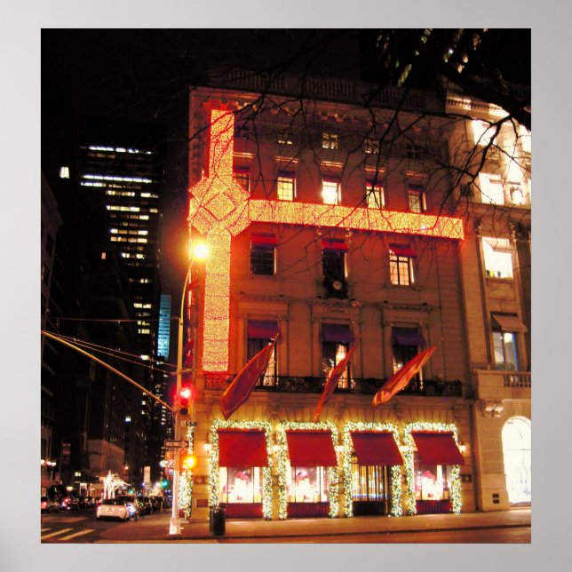 Cartier Store NYC Weihnachten 2010 Canvas Print Poster (Vorne)