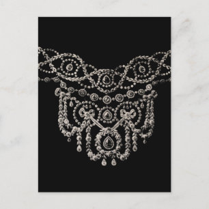 Cartierr Jewelry Necklace ~ Postcard Postkarte