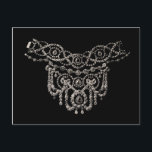 Cartierr Jewelry Necklace ~ Postcard Postkarte<br><div class="desc">Einfach zu anpassen! Um Design, Stil oder Form zu ändern, klicken Sie auf "IT ANRUFEN", nachdem Sie mit Ihrem Design fertig sind, wählen Sie Quantität und klicken Sie auf "Zu KARTE hinzufügen". Je mehr man bestellt, desto mehr rette man, selbst wenn man sich mit verschiedenen Designs mischt. DIE ZUFRIEDENHEIT IST...</div>