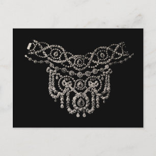 Cartierr Jewelry Necklace ~ Postcard Postkarte