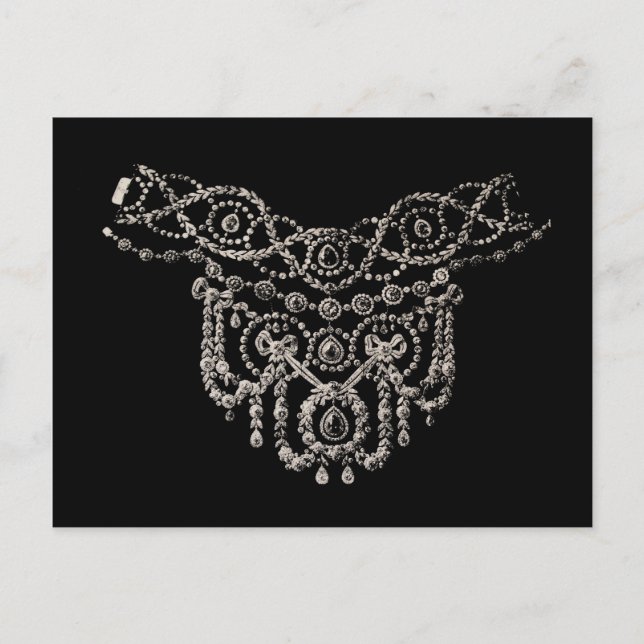 Cartierr Jewelry Necklace ~ Postcard Postkarte (Vorderseite)