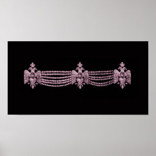 Cartierr Pink Necklace ~ Print Poster