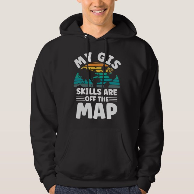 Cartography Topography Mapping Geographer Hoodie (Vorderseite)