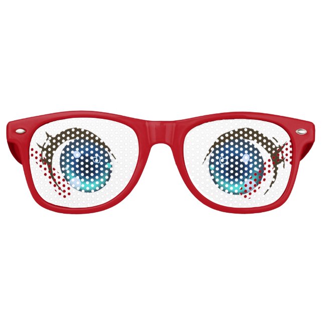 Carton Open Round Eyes Partybrille (Vorderseite)