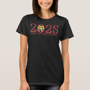 Cartoon 2025 Chinesischer Neujahrsfest der Schlang T-Shirt