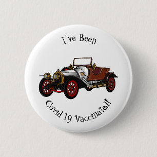 Cartoon-Abbildung 1920 des klassischen Autos Button