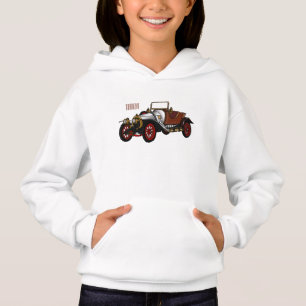 Cartoon-Abbildung 1920 des klassischen Autos Hoodie