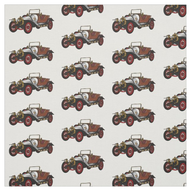 Cartoon-Abbildung 1920 des klassischen Autos Stoff (Muster)
