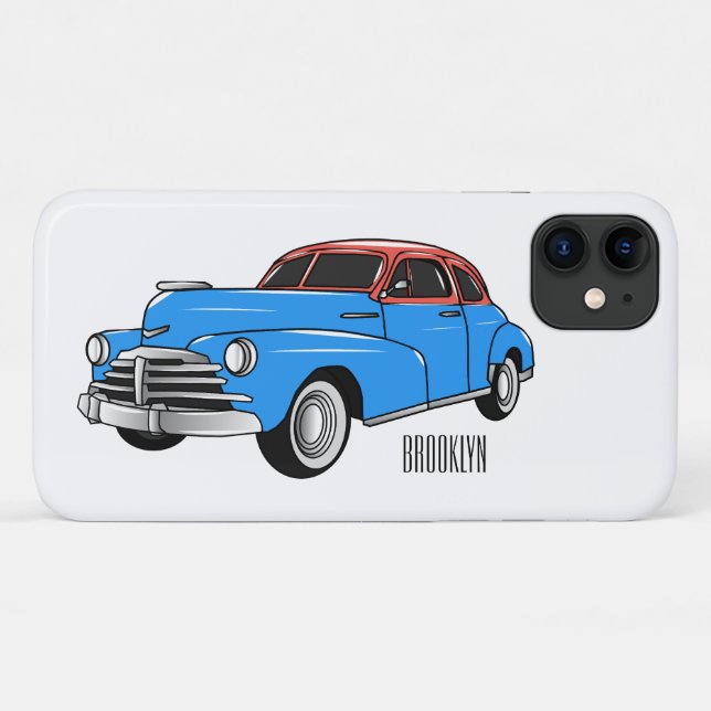 Cartoon-Abbildung 1948 des klassischen Autos Case-Mate iPhone Hülle (Rückseite (Horizontal))