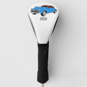 Cartoon-Abbildung 1948 des klassischen Autos Golf Headcover